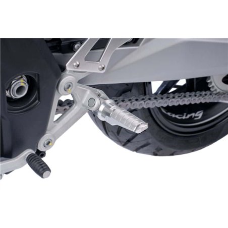 APRILIA SHIVER 900 17' - 19' ESTRIBERAS PILOTO RACING APRILIA SHIVER 900 17' - 19' ESTRIBERAS PILOTO RACING